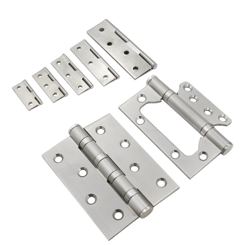 Pequeño gabinete puerta de acero inoxidable bisagra plana miniatura Mini 1 pulgadas 2 pulgadas 3 pulgadas puerta y ventana caja bisagra suelta-Hoja plegable