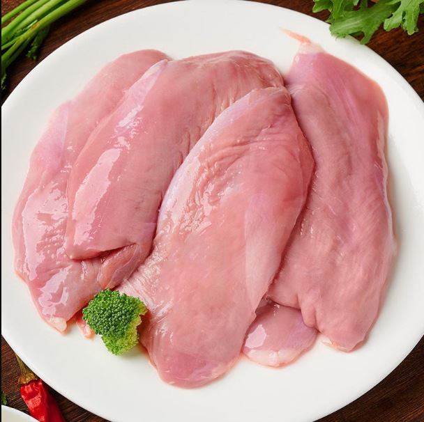 2斤鸭胸肉去皮新鲜冷冻鸭脯肉商用健身生鲜食材批发(分销）