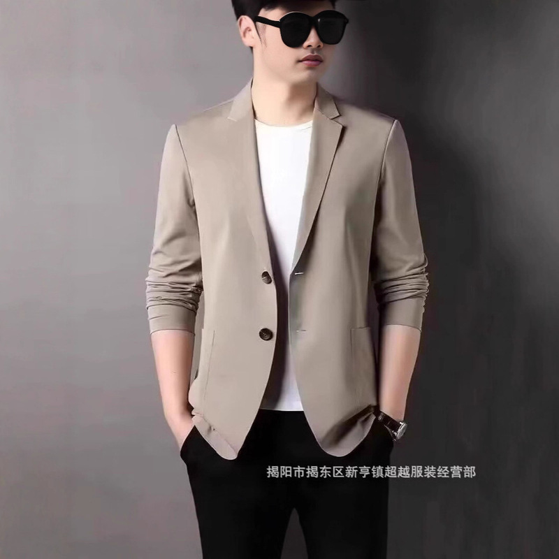 Summer Men's Thin Casual Sun-Protective Suit Jacket Lightweight Spring and Autumn Blazer Trendy Summer Men's Thin Casual Sun-Protective Suit Jacket Lightweight Spring and Autumn Blazer Trendy