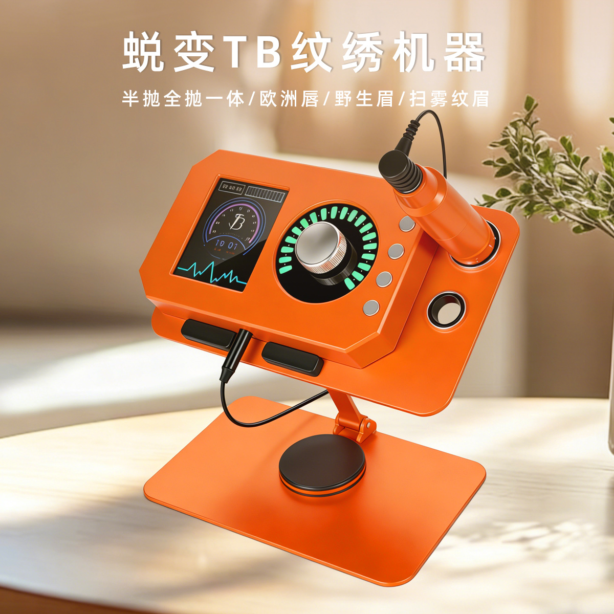 Permanent Makeup Current Instrument for Eyebrow Tattooing, Lip Tattooing, Eyeliner, European Lip Tinting, and Eyebrow Shaping - Low-Frequency Multifunctional TB Permanent Makeup and Tattoo Machine