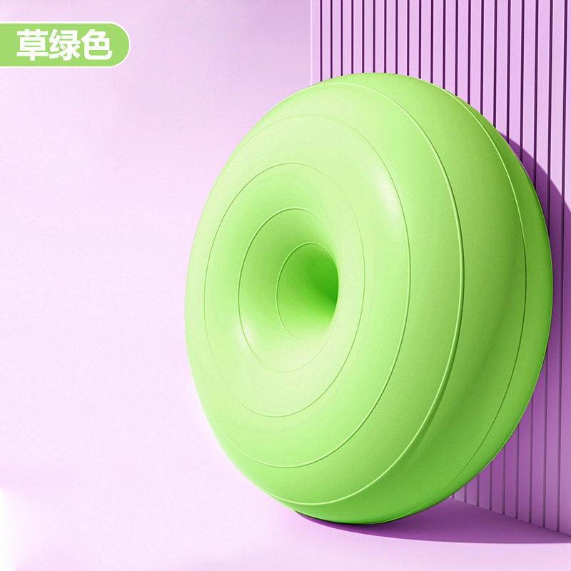 Pelota de yoga de pilates donut bola de manzana engrosada a prueba de explosiones ejercicio fitness recuperación posparto equilibrio estable hemisferio