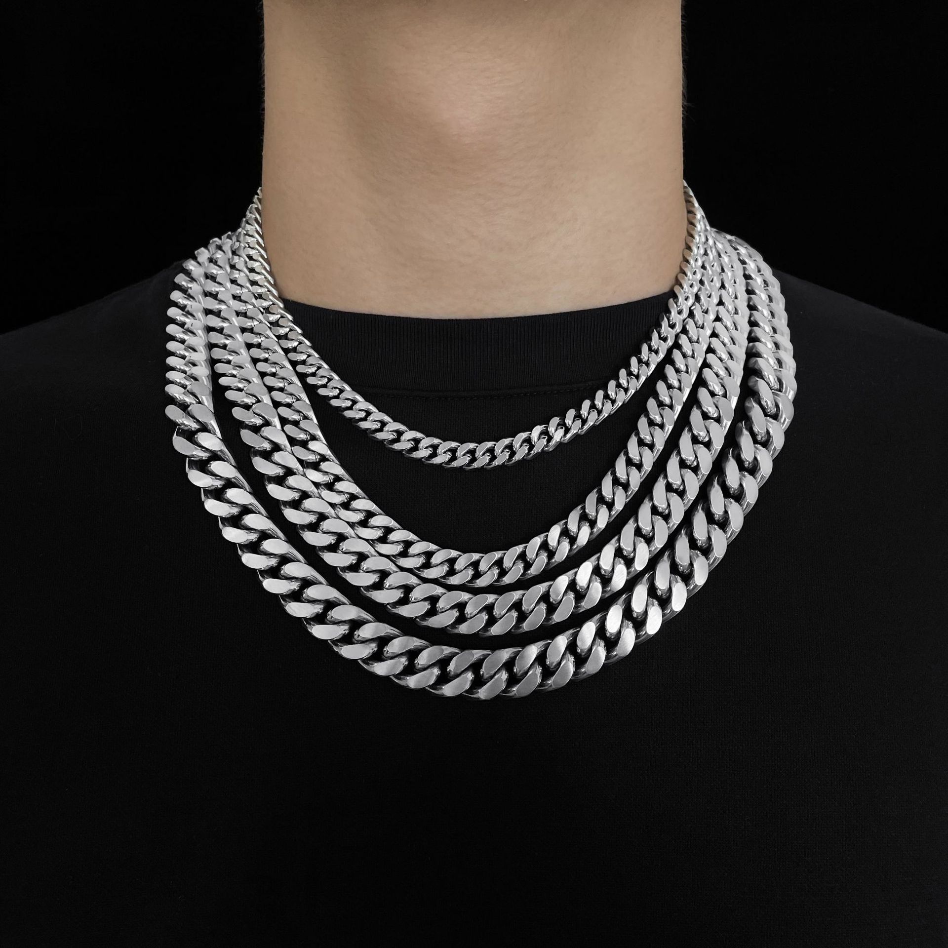 Simple Style Geometric Titanium Steel Polishing Unisex Bracelets 1 Piece