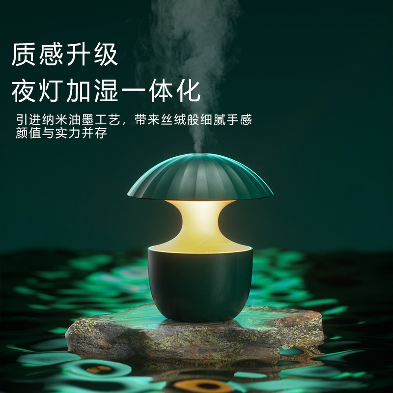 2026 New Model Nano Humidifier USB Mini Indoor Hydration Device with Colorful Ambient Light for Home Desktop Bedroom Aromatherapy