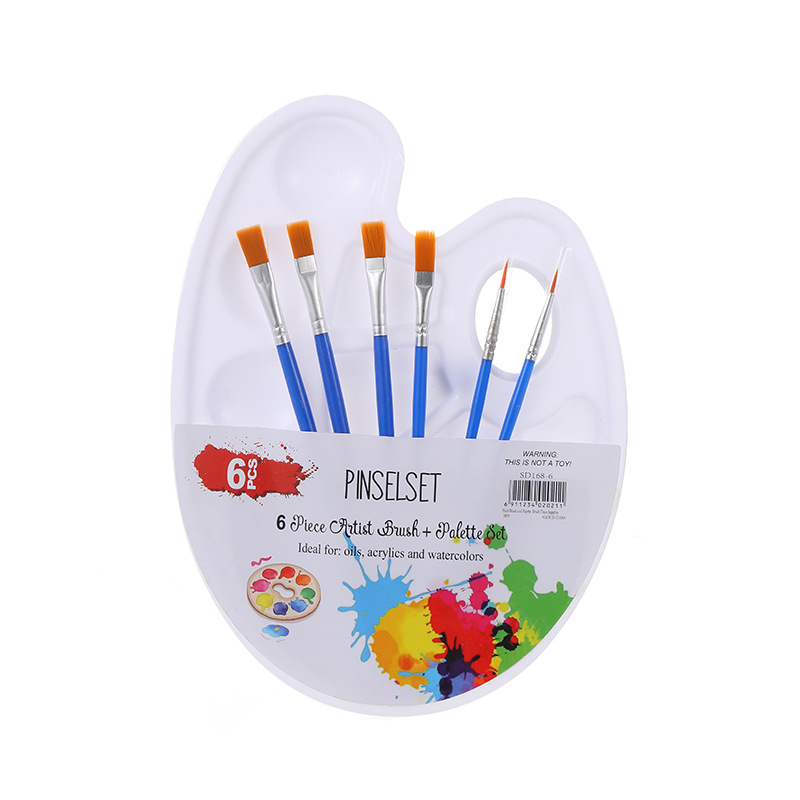 Suministros de acuarela para niños transparentes básicos, paleta pp, pintura para estudiantes, arte, paleta de pintura de plástico pintada a mano, paleta de colores