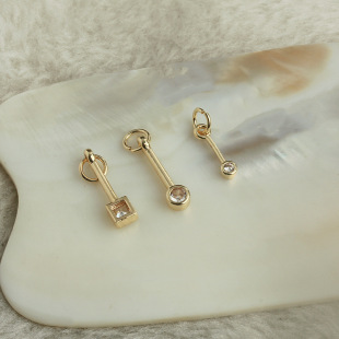 14k����ɫ�A�λ����ʯ���� diy�ֹ��Ʒ��� ��������С����