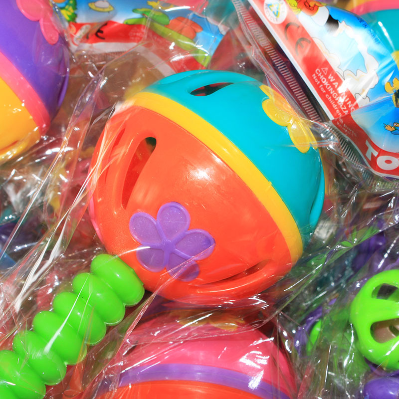 Children's toy bag rattle baby hand-held Bell rattle hand-cranked Bell gift 2 yuan store department store wholesale