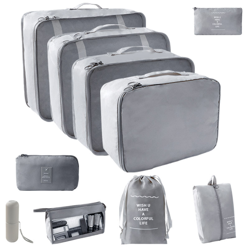 그레이 10 장 세트 [7 장 세트 + 트라이앵글 백 + 디지털 백 + 워시 컵]