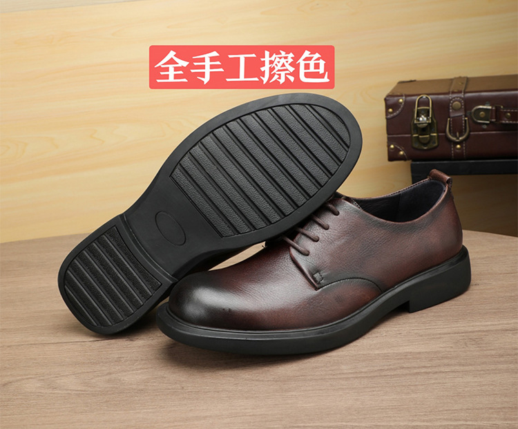 B3531 1440K GIÀY DA NAM GUATDAH MŨI TRÒN ĐẾ MỀM DÙNG TRONG LỄ CƯỚI MA SÁT CHỐNG TRƯỢT THOÁNG KHÍ ĐẾ CAO GIÀY DÉP NAM DA BÒ G04 SẢN PHẨM MỚI
