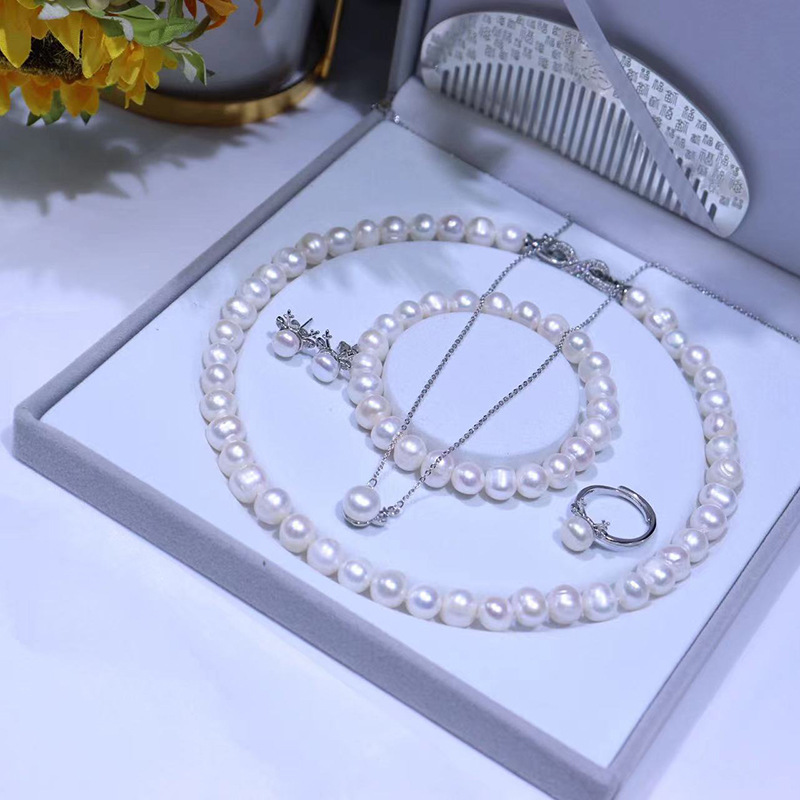 White set pearl, 9mm