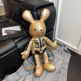 卡通露骨兔包包2025新款日系可爱少女背包休闲百搭个性搞怪双肩包