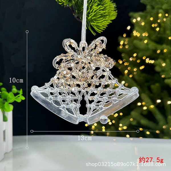 Champagne crystal three-dimensional bell