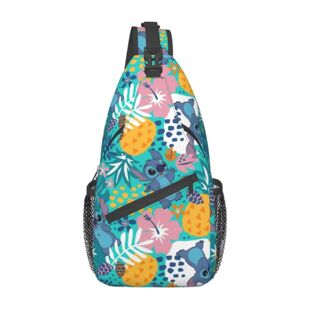 Hot Selling Amazon Stitchai Messenger Bag Primary and Secondary School Students' Casual Chest Bag Cartoon Printed Casual Bag Crossbody Chest Bag