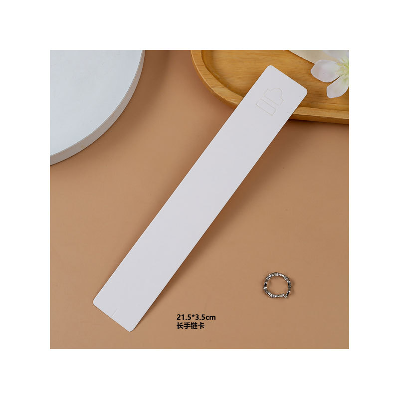 Tarjeta de papel de embalaje anillo tarjeta de clip de pelo pendientes pulsera anillo de pelo broche tarjeta de pendientes personalizada logotipo tarjeta de collar joyería