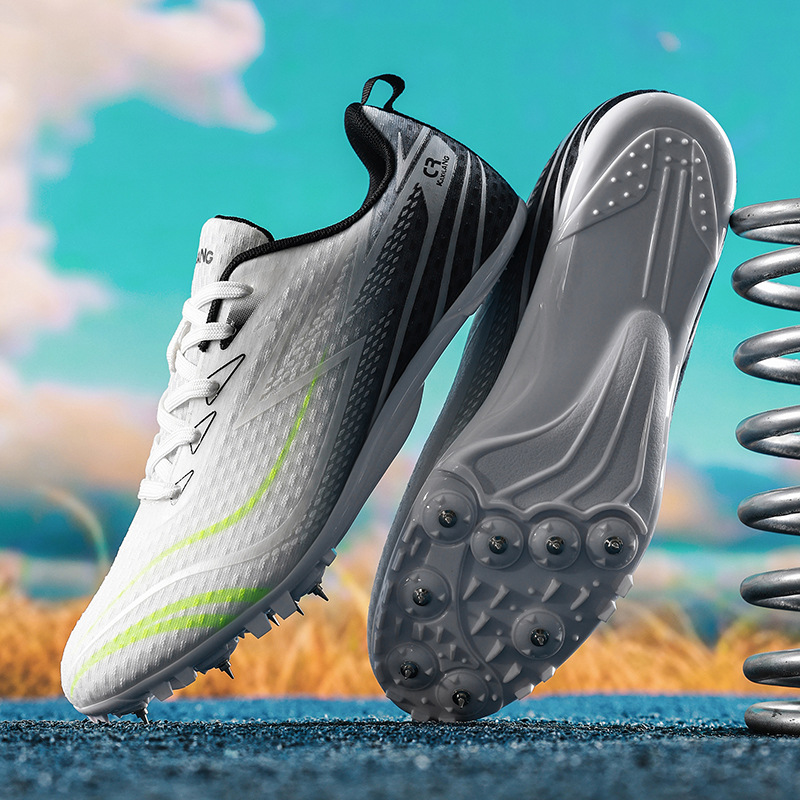 Zapatos de atletismo transfronterizos, zapatos de carrera deportivos profesionales, zapatos de entrenamiento para hombres y mujeres, prueba física de salto de distancia, sprint