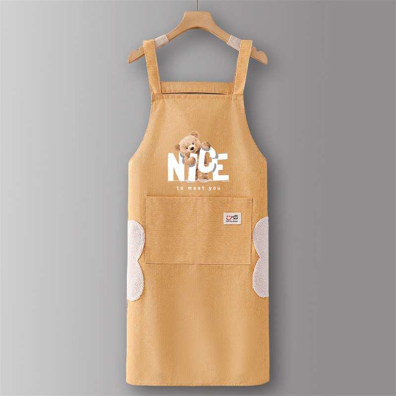 노란색 SJ636NI 곰 순면 스트랩은 손으로 닦을 수 있습니다.