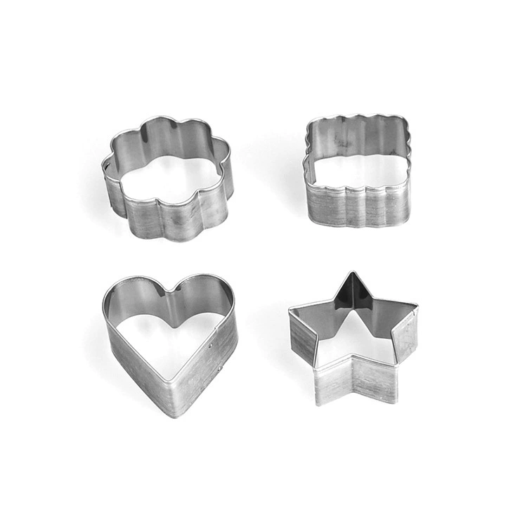 DIY посуда для выпечки милый мультфильм звезда цветок квадратная форма для печенья из нержавеющей стали Форма для резки печенья