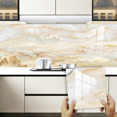 大理石水晶硬片瓷磚貼家居翻新改造廚房浴室客廳裝飾自粘防油牆貼