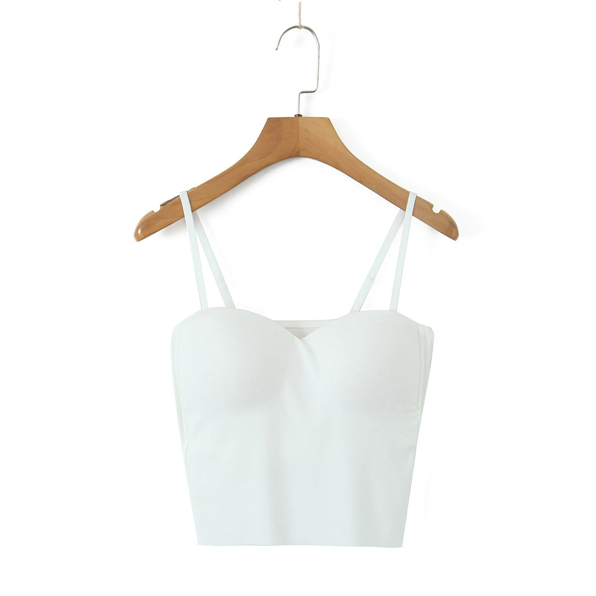 Tank Top with Built-in Cups, Strap Bra Style, Plus Size 2XL–4XL, Sweetheart Back Detail