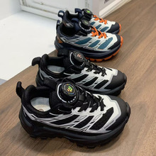 批发一件代发2025秋季新款男童时尚旋转扣运动鞋中大学生跑步鞋