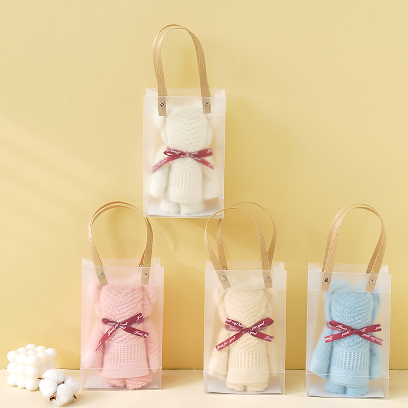 Pure cotton bear towel hand gift cotton absorbent towel wedding gift towel doll hand gift towel a wholesale Pure cotton bear towel hand gift cotton absorbent towel wedding gift towel doll hand gift towel a wholesale