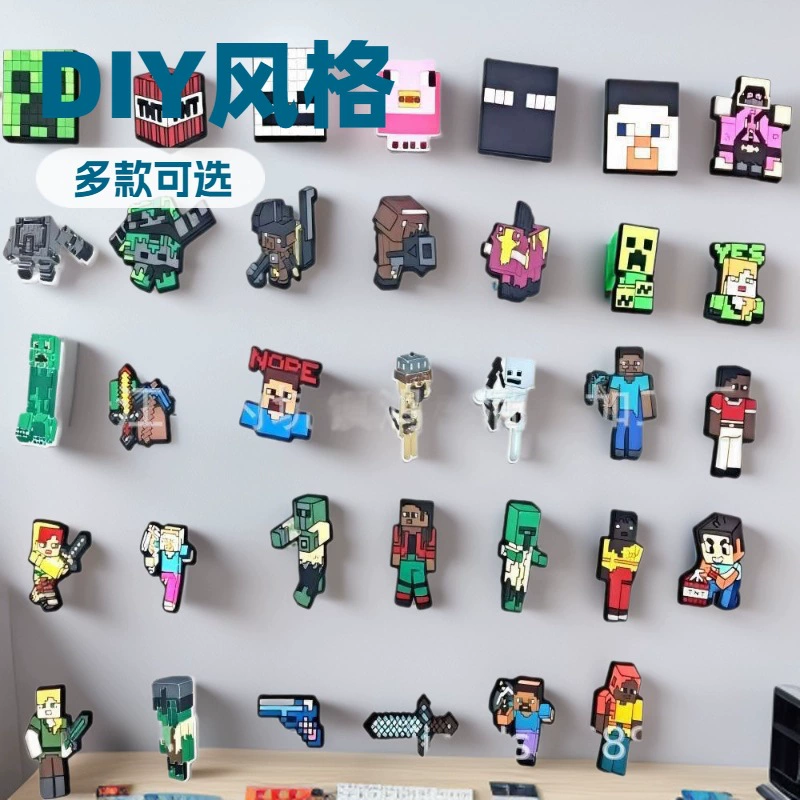 Мультяшные шармы для обуви серии Minecraft от Mojang, декор для обуви своими руками для сабо