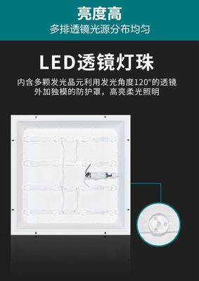 飞利浦集成吊顶灯led平板灯吸顶灯铝扣板嵌入式RC050300*300*600!