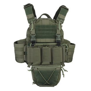 ARC tactical vest shoulder Tubes surround quick release Molle system triple panel under hanging sub-bag