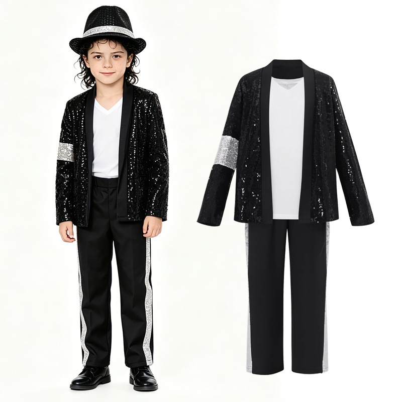 Cross-border Michael Jackson cosplay costume, sequined dance costume, cosplay anime costume, stage performance costume