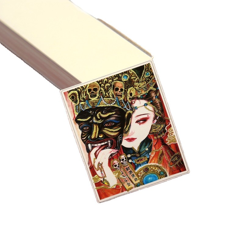 手描きの金のチベットタンカ絵画コアハート前世と現在のザキラムグリーンタラとマラパラ卸売|undefined
