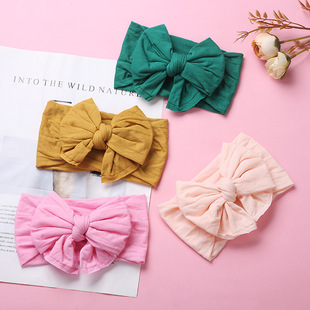 Kid's Cute Fashion Flower Bow Knot Cloth Hair Accessories Printing Hair Band display picture 2
