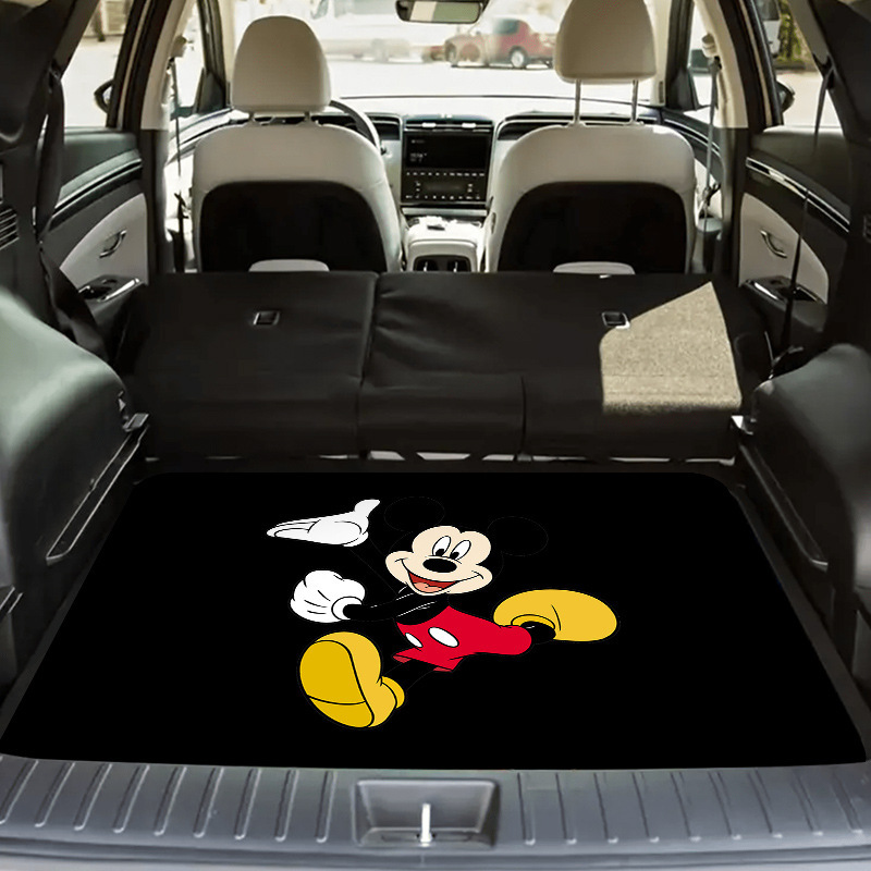 Cross-Border Temu Hot-Selling Cartoon Crystal Velvet Dust-Proof Mat for Car, Stain-Resistant and Easy to Care for Trunk Item Mat Can Be Shipped on Behalf of Others