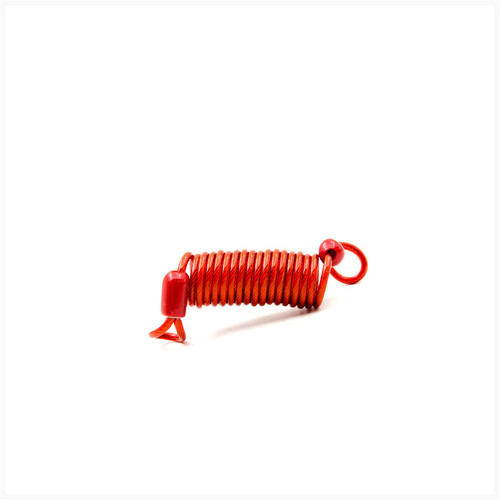 Cross-border disc brake lock reminder cord bicycle outdoor rubber coated steel wire rope 1 meter spring extendable steel wire rope