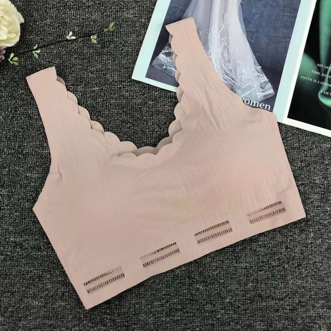 Nueva taza fija sin marcas de alta calidad chaleco de dama sin anillo de acero bra de yoga ropa interior deportiva mujer al por mayor