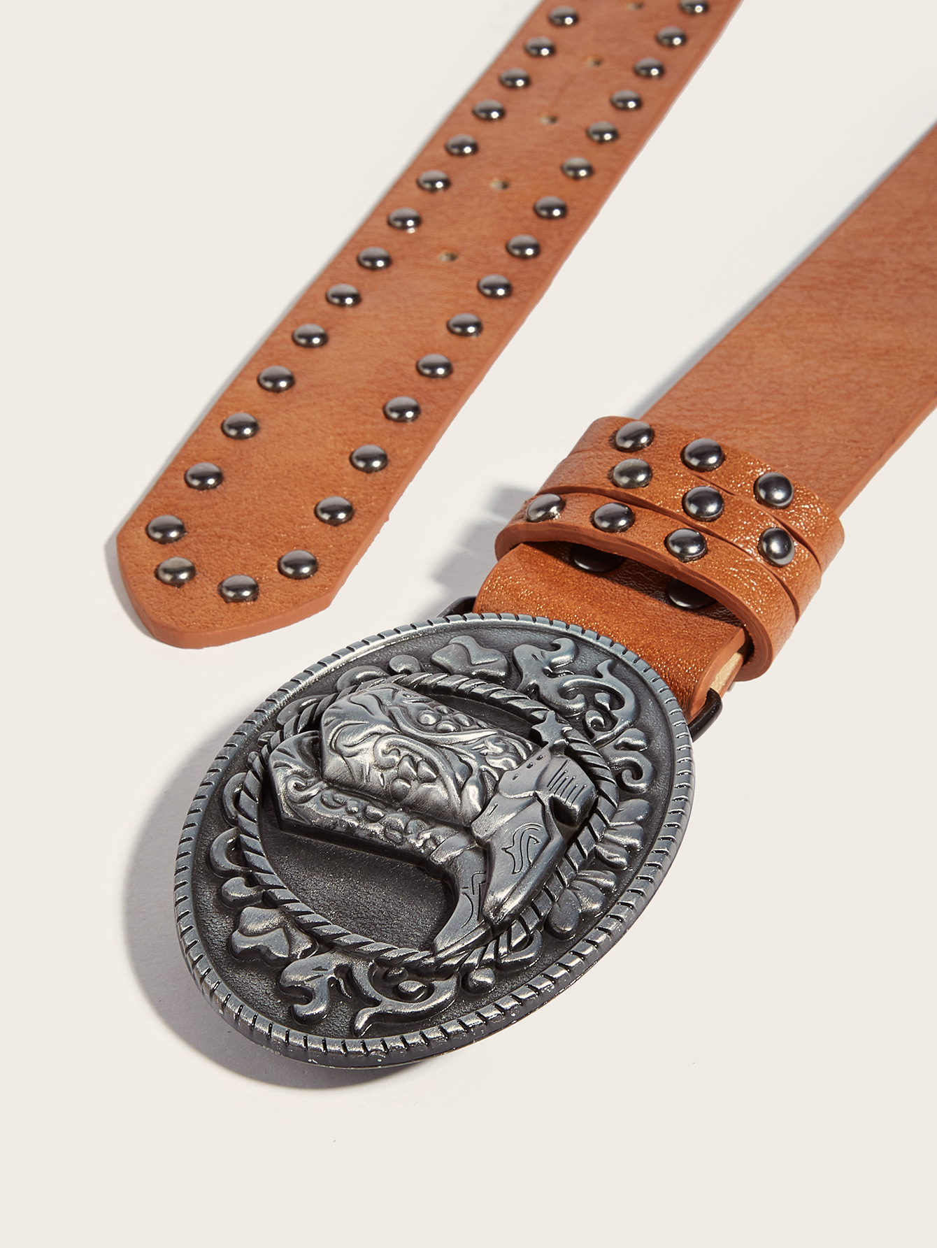 New Trend Belt Fashion Personality Willow Spikes Youth Belt Punk Snap Pants Belt Spot Wholesale_viptrois.com