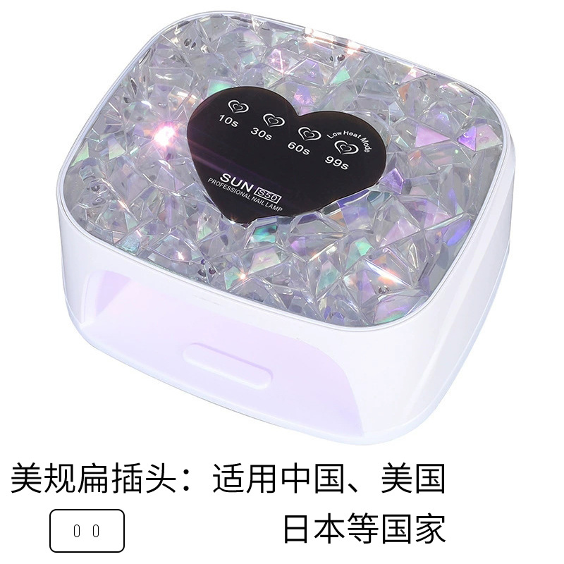 大功率智能美甲机光疗灯充电蓄电款双光源长续航甲油胶烘干机烤灯