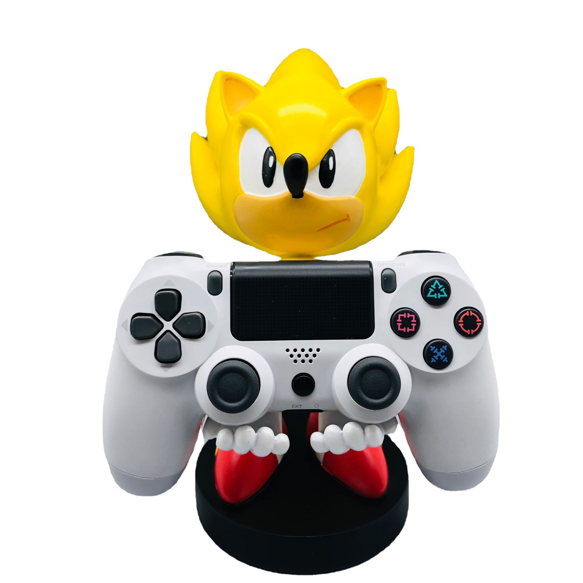 Amarillo lindo ratón ultrasónico soporte de teléfono móvil soporte de la manija del juego anime periférico decoración ps4 soporte de la manija