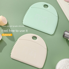 Multifunctional Home Silicone Slicing Knife with Graduations Dough Slicing Knife Food-Grade Silicone Baking Scraper Flour Scraper