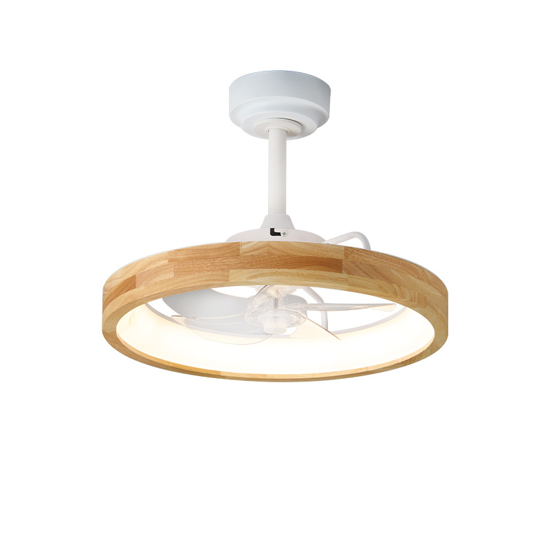 Ventilador de Techo Invisible con Luz de Acrílico y ABS, Silencioso, Control por Aplicación, para Sala de Estar y Dormitorio