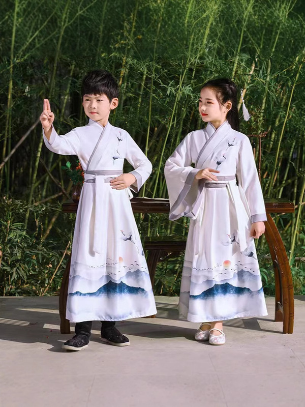 漢服児童国学服児童漢服中国風時代劇小書童服装三字経弟子規小学生|undefined
