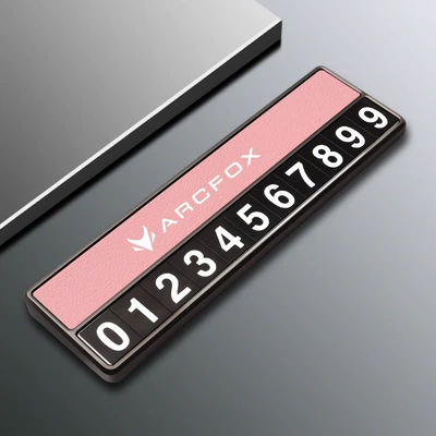 Number Temporary Car Moving Accessories – Nömrəli dayanma kartı - jihu-d-style-parking-sign-pink-comes-with-5-sets-of-number-plates