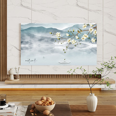 新中国式テレビ防塵カバー弾力全包液晶テレビカバー通用65インチ75インチ吊り式蓋布