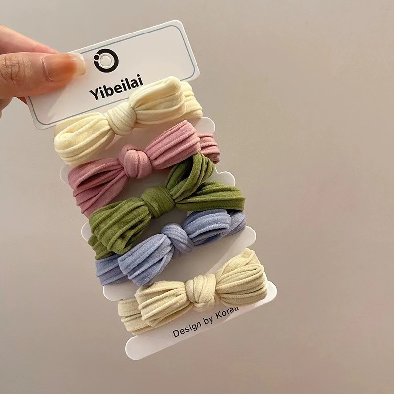 Mascarilla facial de alta elasticidad, lazo para el cabello, cola de caballo alta, cuerda para el cabello sin costuras para niños, no daña el cabello, banda de goma de cuerda para la cabeza para niñas