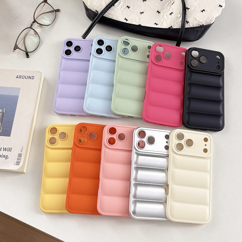 Suitable for iPhone 17 Mobile Phone Case down Jacket 16 Skin Feel 15 Anti-Fall 14 Anti-Fall 13 All-Inclusive Mobile Phone Case Suitable for iPhone 17 Mobile Phone Case down Jacket 16 Skin Feel 15 Anti-Fall 14 Anti-Fall 13 All-Inclusive Mobile Phone Case