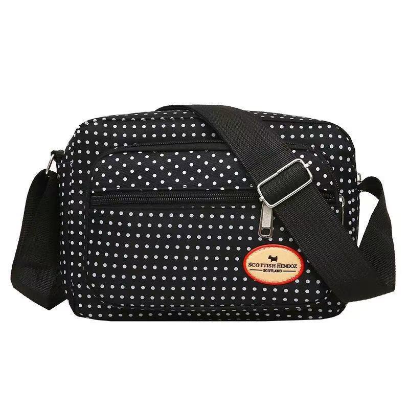 Women's Canvas Shoulder Bag Large Capacity Messenger Bag Middle-aged and Elderly Mother Bag Wholesale Night Market Morning Market Women's Bag