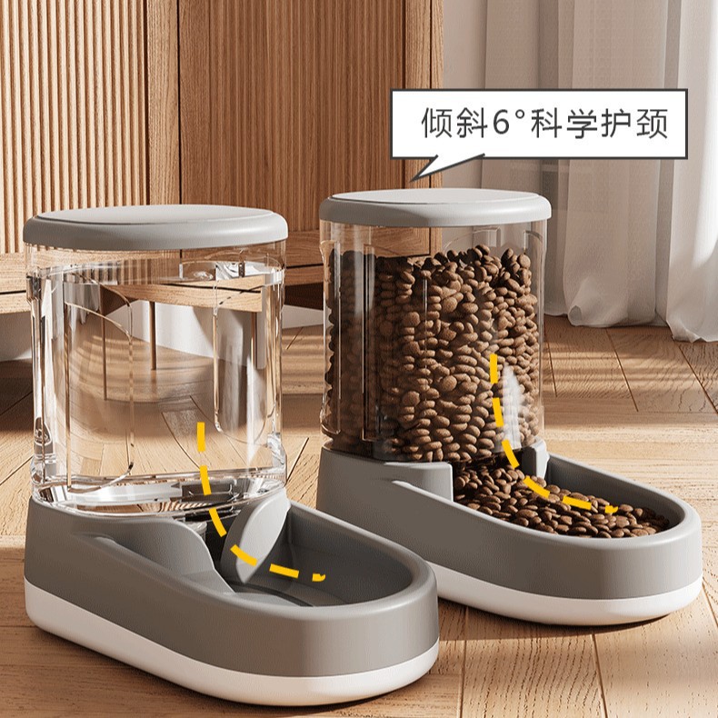 3.8L alimentador automático de gran capacidad para gatos, alimentador automático para mascotas de gran tamaño, alimentador automático para perros