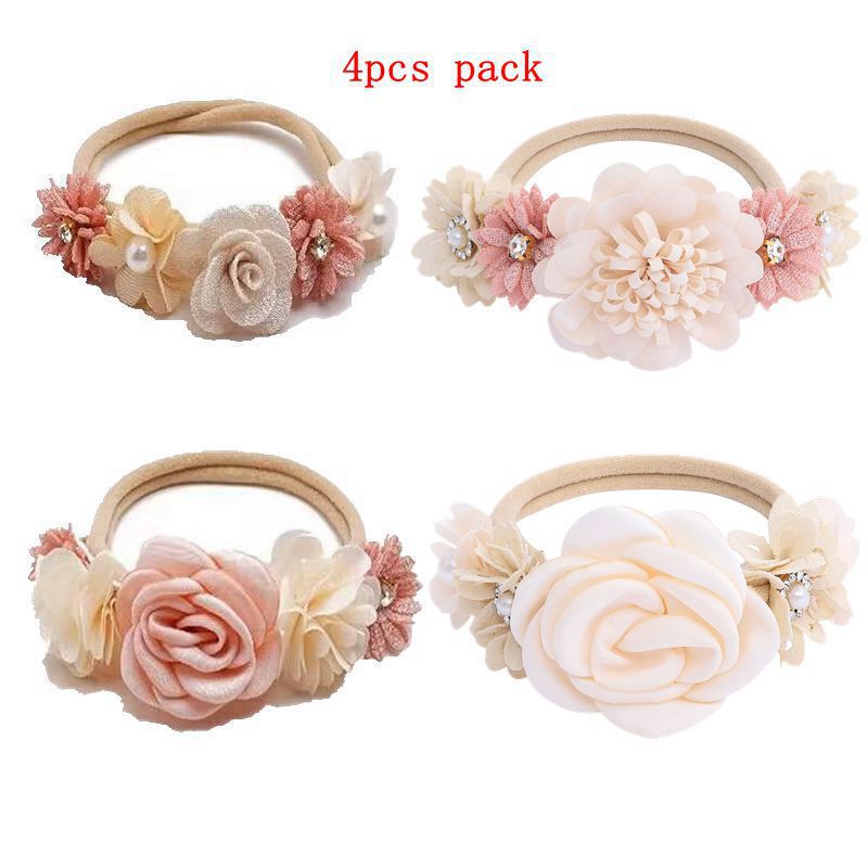 Fashionable children's nylon elastic cute hair accessory