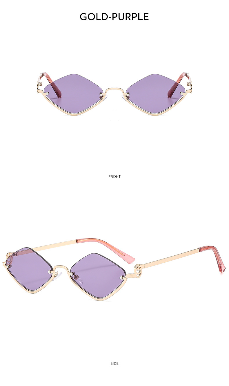 Casual Solid Color Ac UV400 Protection Polygon Full Frame Women's Sunglasses display picture 15