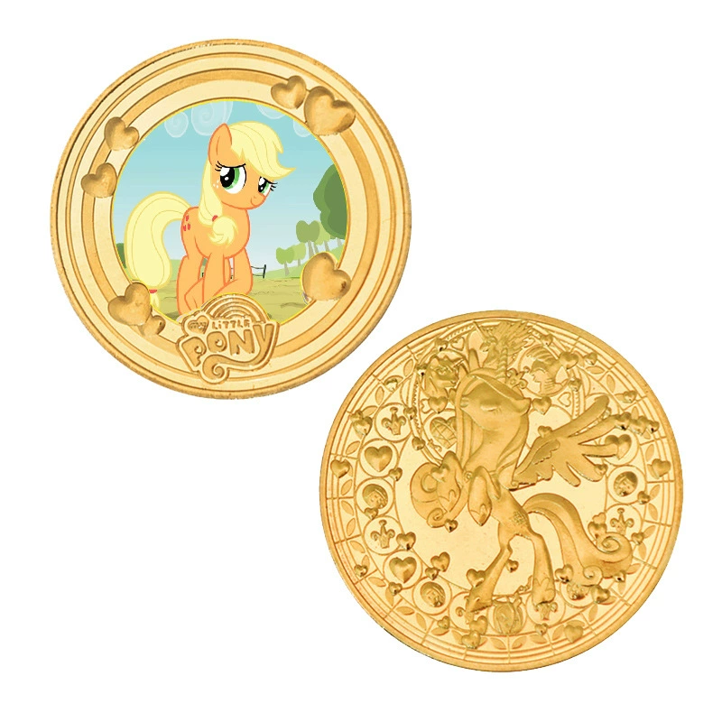 Коллекционная монета-подставка Little Pony на память (2025) — набор много монет, варианты подарков, акриловая рамка и коробка