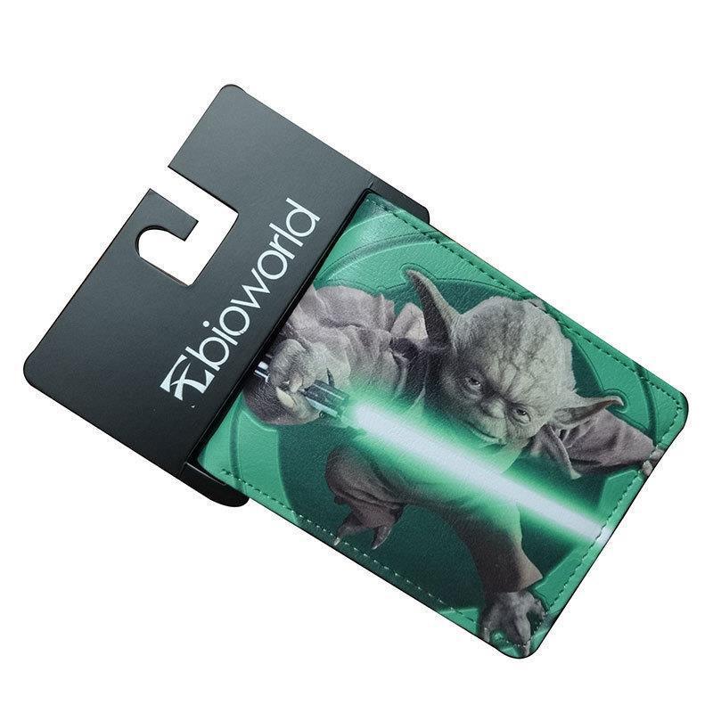 Cartera de Star Wars alrededor del cine y la televisión, guerrero negro, soldado blanco, cartera corta de dos plegados, cartera PU para hombres adolescentes