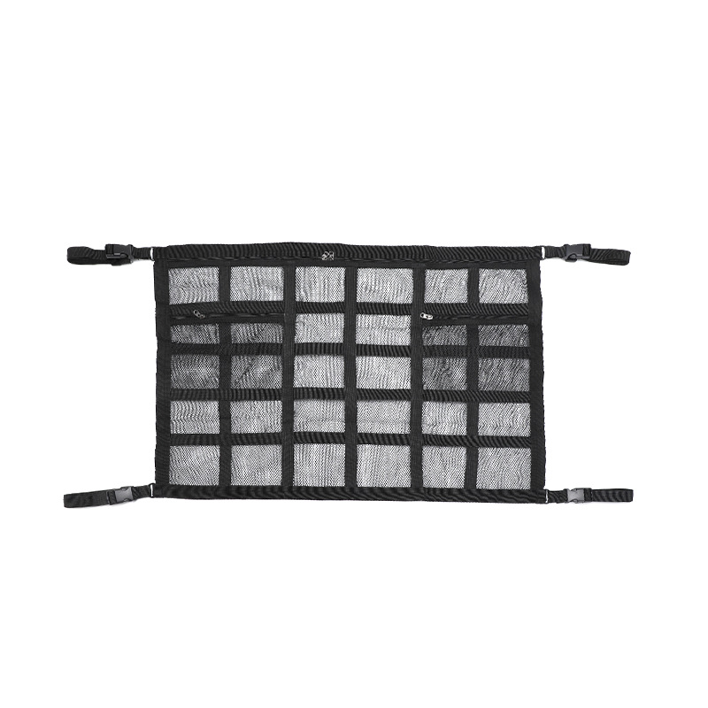自動車用品メーカーが直接販売している物置箱の屋根収納ネット屋根荷物ネットポケット吊り式車載収納袋